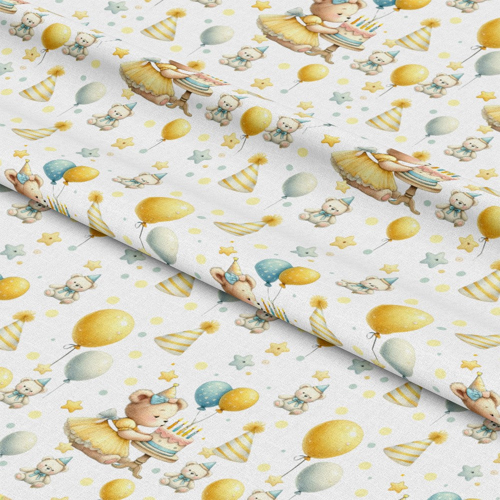 Daisy Teddy Bears Pattern 5 Minky Fabric
