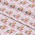 Pink Baby Teddy Bears Pattern 2 Minky Fabric