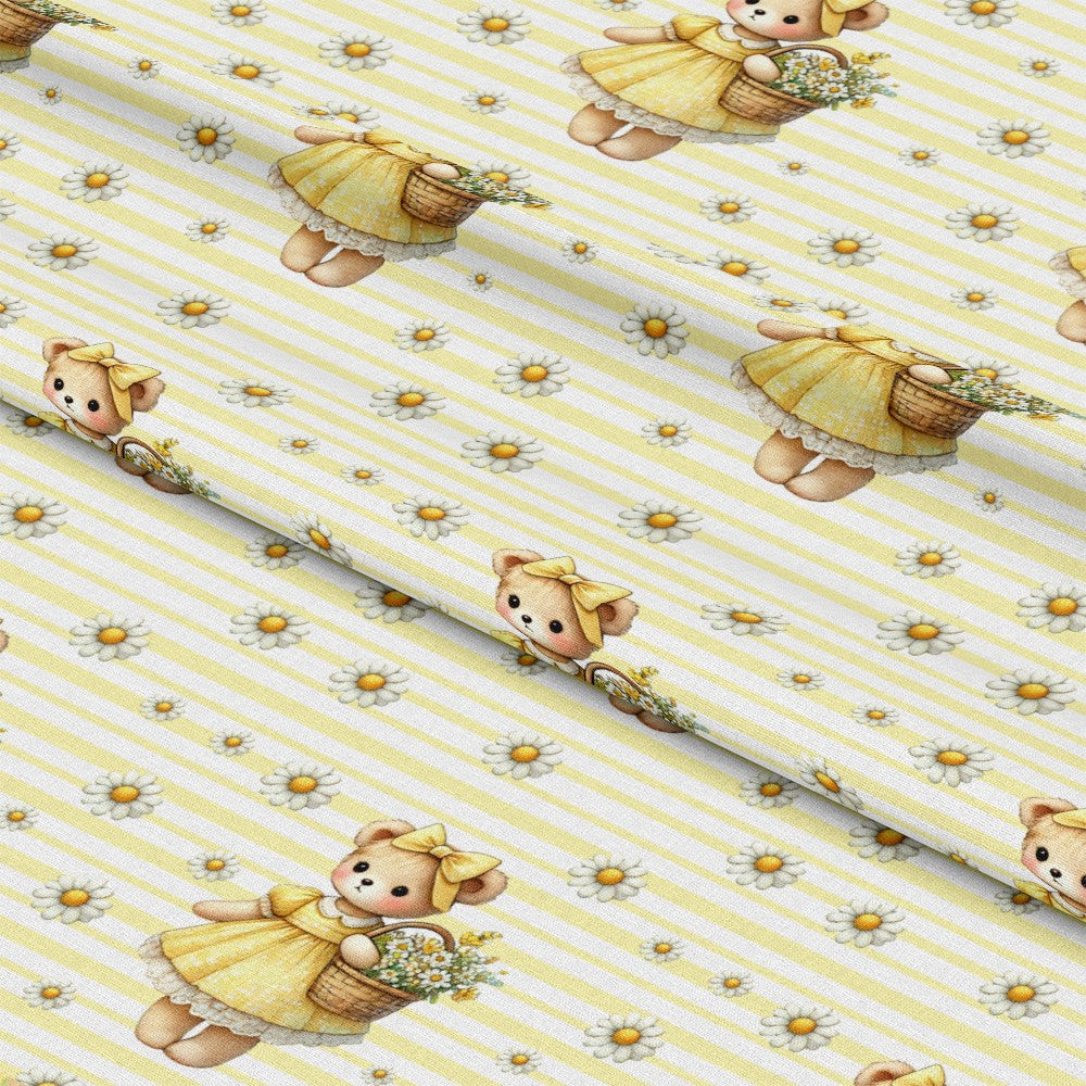 Daisy Teddy Bears Pattern 4 Minky Fabric