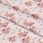 Pink Baby Teddy Bears Pattern 3 Minky Fabric