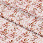Pink Baby Teddy Bears Pattern 6 Minky Fabric