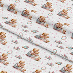 Pink Baby Teddy Bears Pattern 8 Minky Fabric