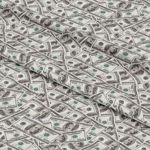 100 Dollar Bill Pattern 1 Quilting Cotton Fabric