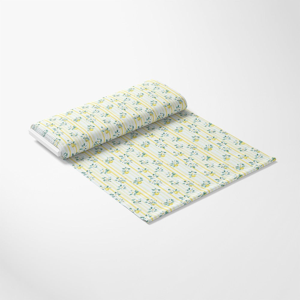 Lemon Floral Shabby Chic Pattern 10 Quilting Cotton Fabric