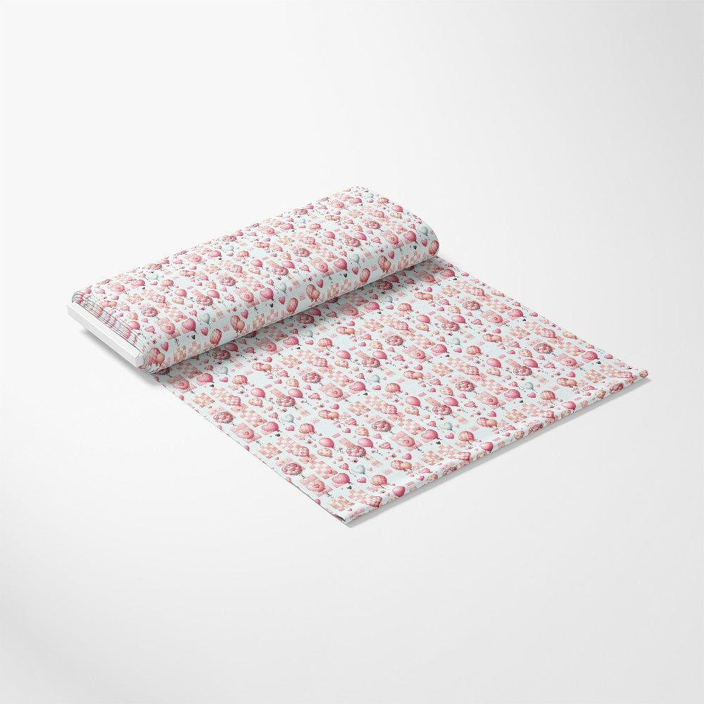 Pink Night Time Teddy Bears Pattern 9 Minky Fabric