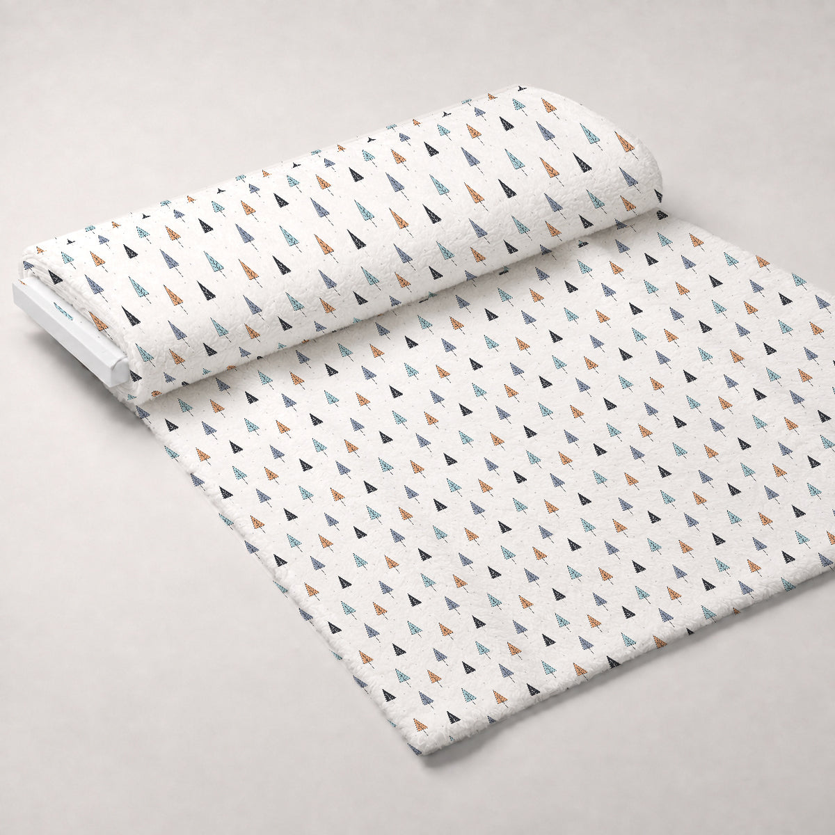 Peachy Rainbow Doodles Pattern 12 Minky Fabric — plush minky unrolled bolt preview (mv-minky-v1:bolt)