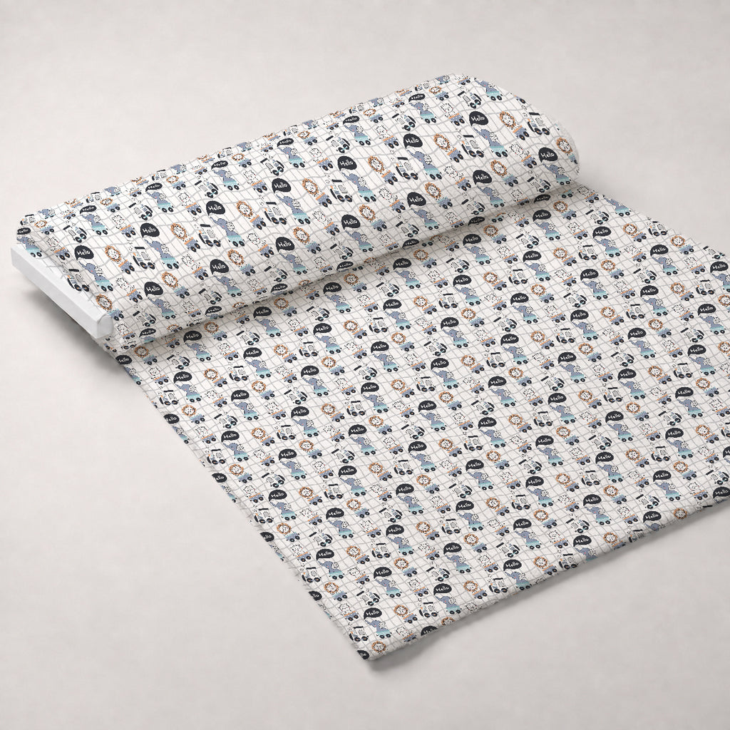 Peachy Rainbow Doodles Pattern 13 Minky Fabric — plush minky unrolled bolt preview (mv-minky-v1:bolt)