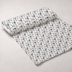 Peachy Rainbow Doodles Pattern 13 Minky Fabric — plush minky unrolled bolt preview (mv-minky-v1:bolt)