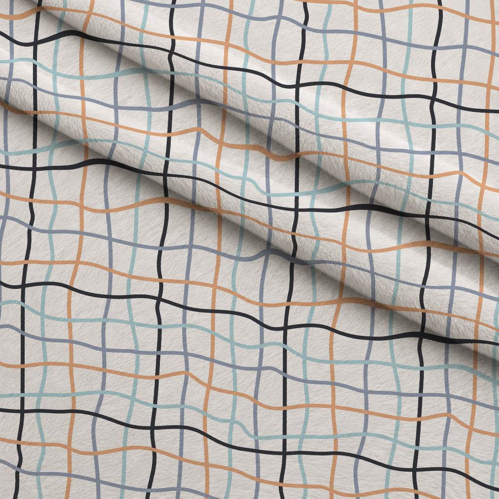 Peachy Rainbow Doodles Pattern 7 Minky Fabric — plush minky folded close-up preview (mv-minky-v1:lying)