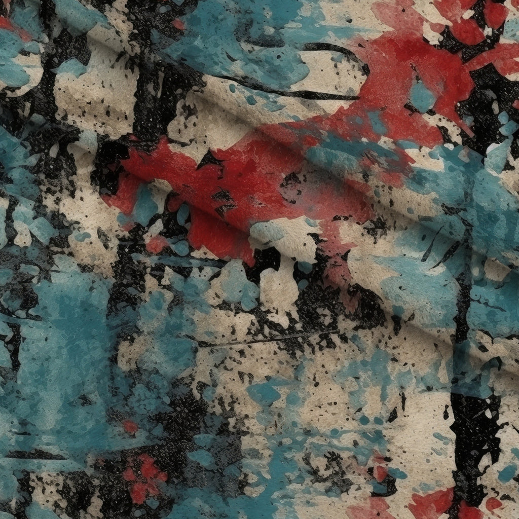 Peeling Patina Pattern 10 Minky Fabric — plush minky folded close-up preview (mv-minky-v1:lying)