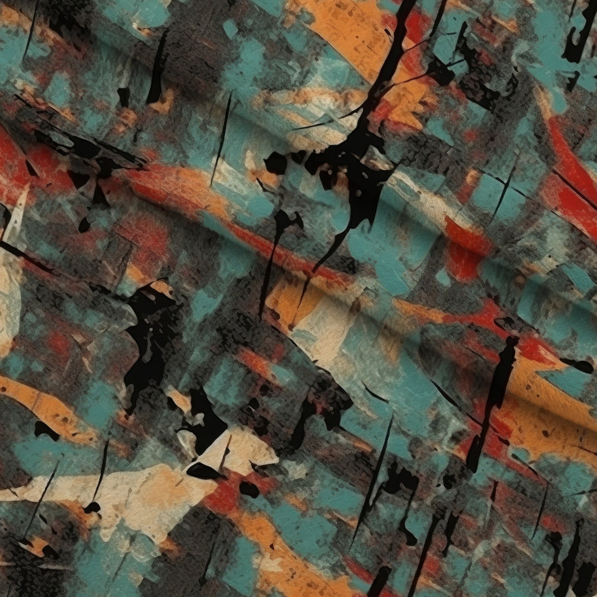 Peeling Patina Pattern 5 Minky Fabric — plush minky folded close-up preview (mv-minky-v1:lying)