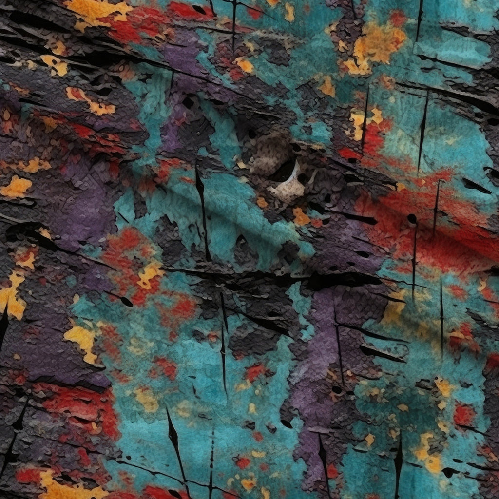 Peeling Patina Pattern 9 Minky Fabric — plush minky folded close-up preview (mv-minky-v1:lying)