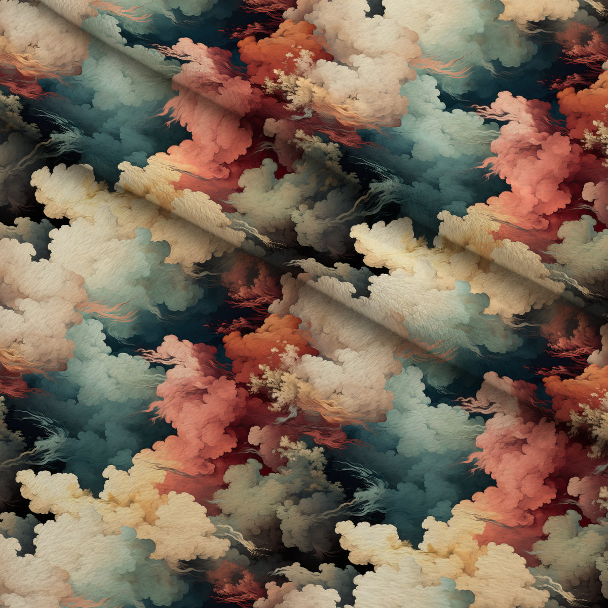 Peony Sky Reverie Pattern 11 Minky Fabric — plush minky folded close-up preview (mv-minky-v1:lying)
