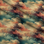 Peony Sky Reverie Pattern 12 Minky Fabric — plush minky folded close-up preview (mv-minky-v1:lying)