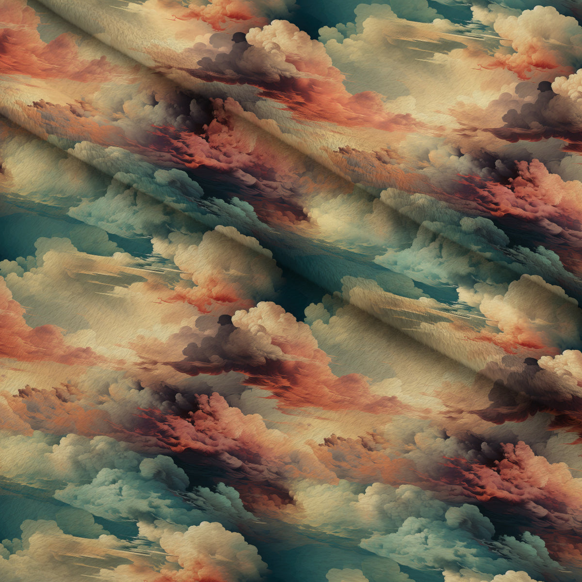 Peony Sky Reverie Pattern 12 Minky Fabric — plush minky folded close-up preview (mv-minky-v1:lying)