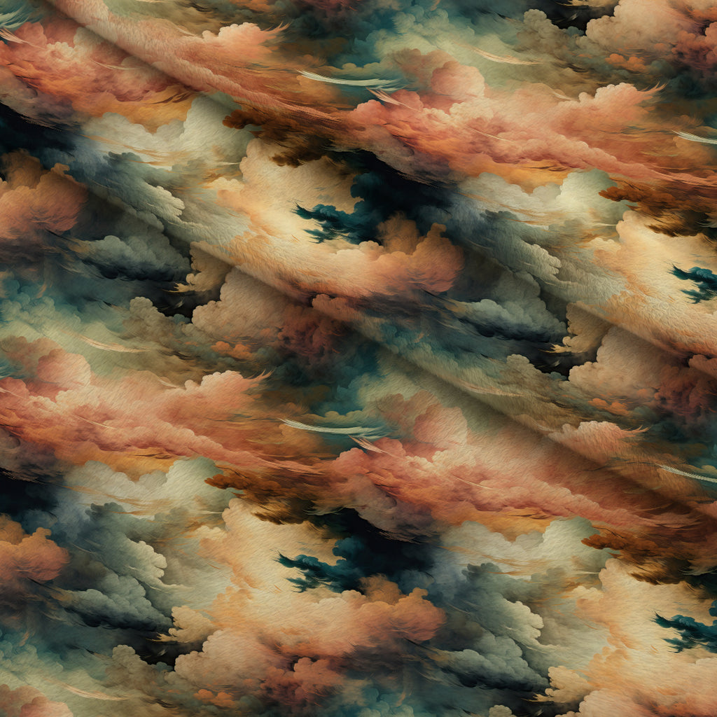 Peony Sky Reverie Pattern 4 Minky Fabric — plush minky folded close-up preview (mv-minky-v1:lying)