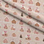 Peppermint Bows Pattern 2 Minky Fabric — plush minky folded close-up preview (mv-minky-v1:lying)