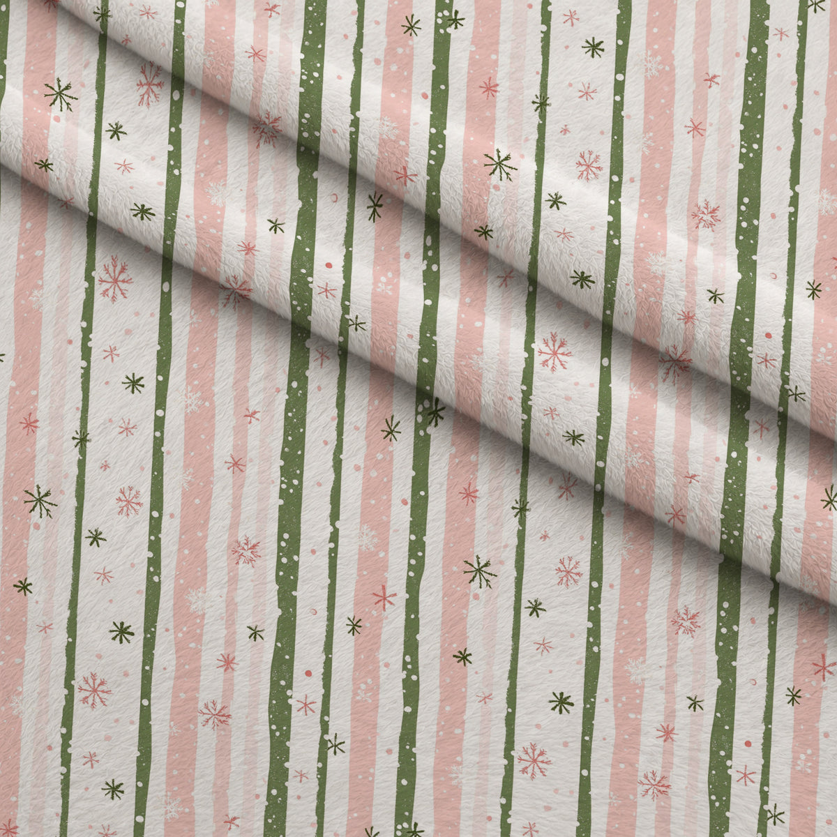 Peppermint Bows Pattern 4 Minky Fabric — plush minky folded close-up preview (mv-minky-v1:lying)