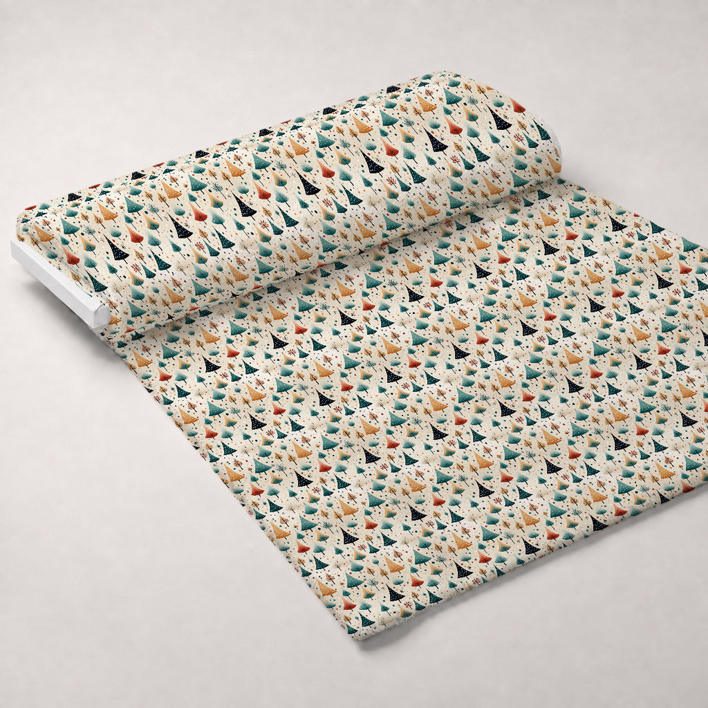 Peppermint Pines Pattern 2 Minky Fabric — plush minky unrolled bolt preview (mv-minky-v1:bolt)