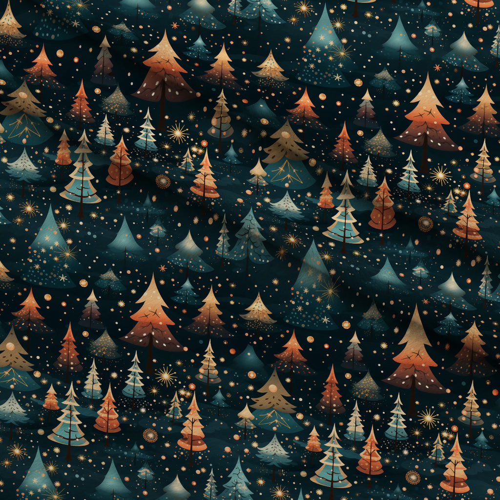 Peppermint Pines Pattern 3 Minky Fabric — plush minky folded close-up preview (mv-minky-v1:lying)