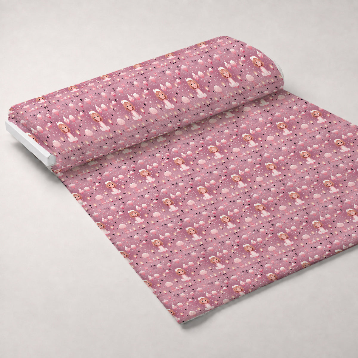 Peppermint Pines Pattern 4 Minky Fabric — plush minky unrolled bolt preview (mv-minky-v1:bolt)