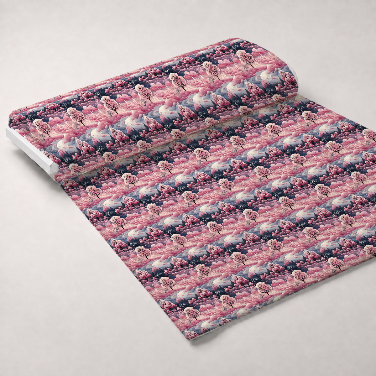 Peppermint Pines Pattern 5 Minky Fabric — plush minky unrolled bolt preview (mv-minky-v1:bolt)