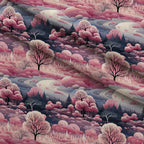 Peppermint Pines Pattern 5 Minky Fabric — plush minky folded close-up preview (mv-minky-v1:lying)