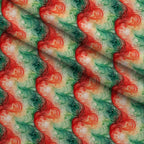 Peppermint Plumes Pattern 1 Minky Fabric — plush minky folded close-up preview (mv-minky-v1:lying)