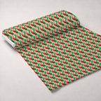 Peppermint Plumes Pattern 9 Minky Fabric — plush minky unrolled bolt preview (mv-minky-v1:bolt)