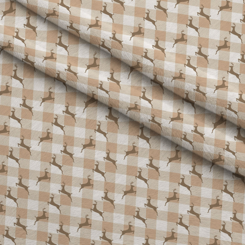 Peppermint Snowfall Pattern 13 Minky Fabric — plush minky folded close-up preview (mv-minky-v1:lying)