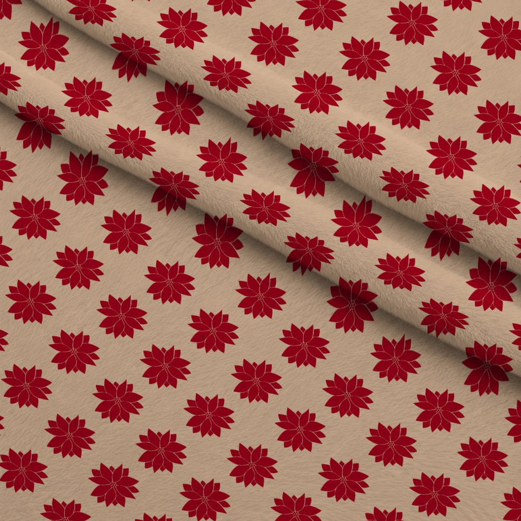 Peppermint Snowfall Pattern 15 Minky Fabric — plush minky folded close-up preview (mv-minky-v1:lying)