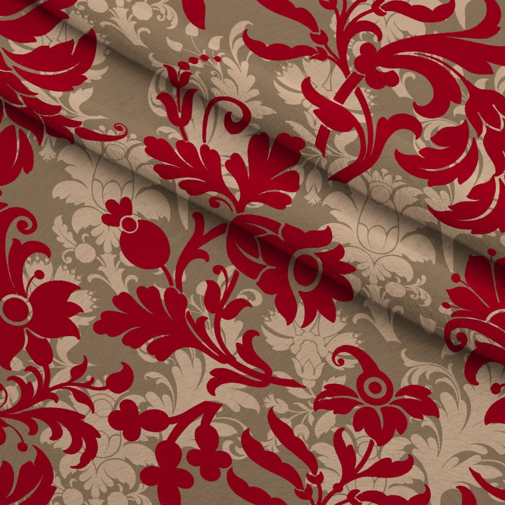 Peppermint Snowfall Pattern 20 Minky Fabric — plush minky folded close-up preview (mv-minky-v1:lying)
