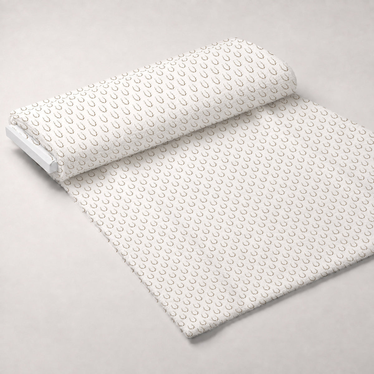 Peppermint Snowfall Pattern 4 Minky Fabric — plush minky unrolled bolt preview (mv-minky-v1:bolt)
