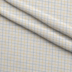 Periwinkle Dreams Gingham Minky Fabric — plush minky folded close-up preview (mv-minky-v1:lying)