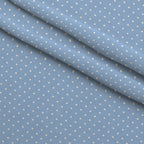 Periwinkle Dreams White Polka Dots Minky Fabric — plush minky folded close-up preview (mv-minky-v1:lying)
