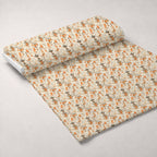 Persimmon Pagoda Pattern 11 Minky Fabric — plush minky unrolled bolt preview (mv-minky-v1:bolt)