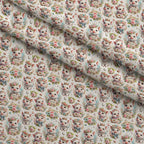 Petal Piggies Pattern 1 Minky Fabric — plush minky folded close-up preview (mv-minky-v1:lying)
