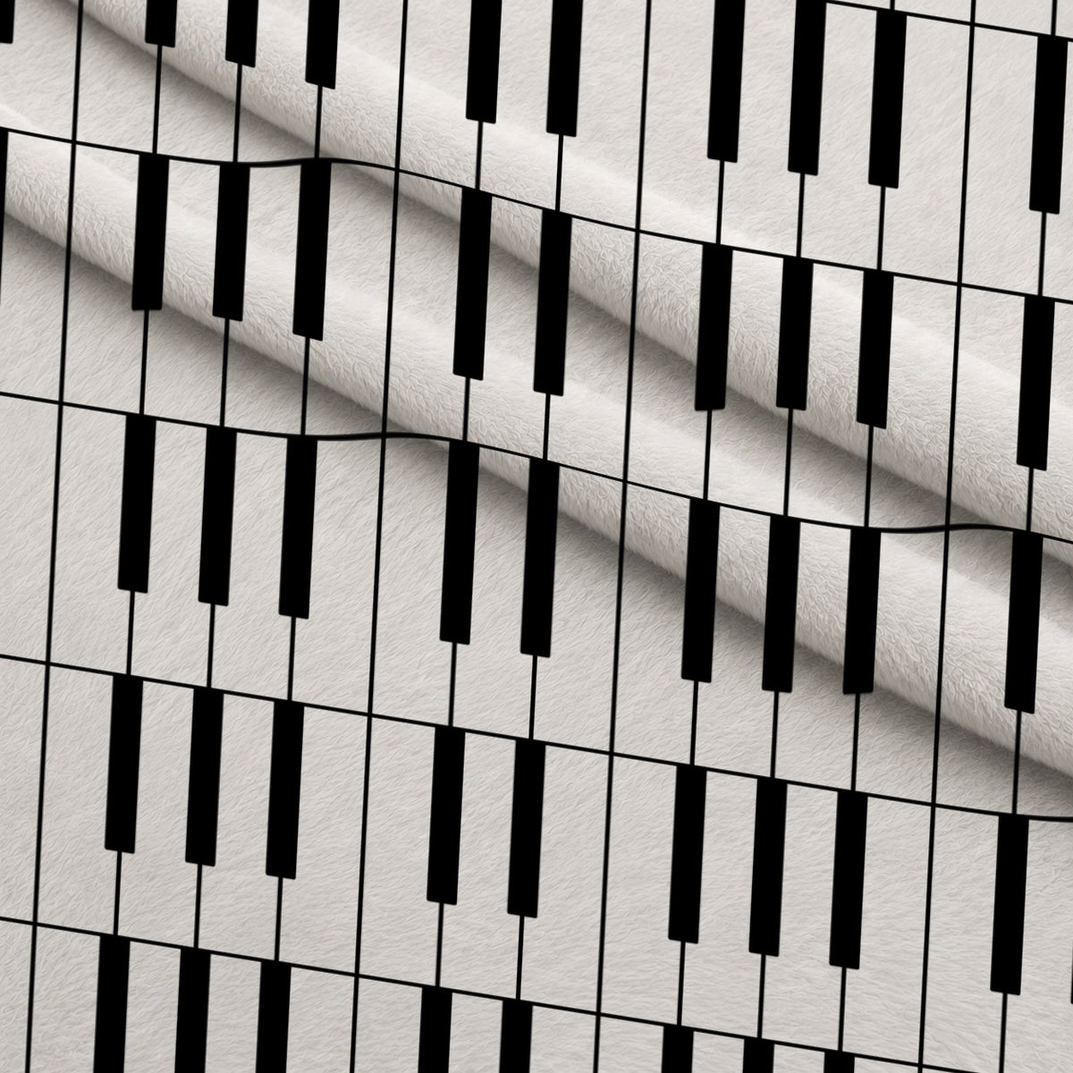 Piano Keys Minky Fabric — plush minky folded close-up preview (mv-minky-v1:lying)