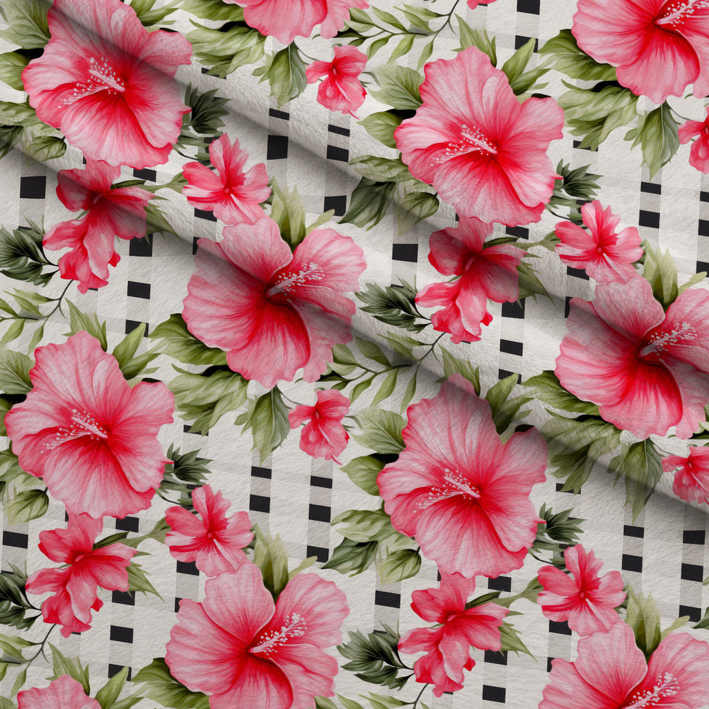 Picnic Blooms Pattern 10 Minky Fabric — plush minky folded close-up preview (mv-minky-v1:lying)