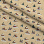 Pinewood Snowfall Pattern 11 Minky Fabric — plush minky folded close-up preview (mv-minky-v1:lying)