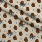 Pinewood Snowfall Pattern 12 Minky Fabric — plush minky folded close-up preview (mv-minky-v1:lying)