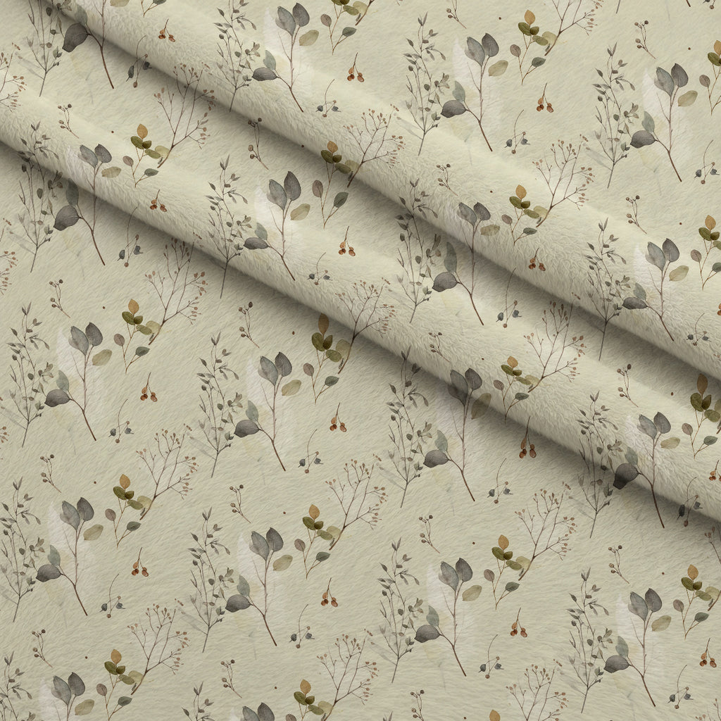 Pinewood Snowfall Pattern 2 Minky Fabric — plush minky folded close-up preview (mv-minky-v1:lying)