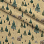 Pinewood Snowfall Pattern 23 Minky Fabric — plush minky folded close-up preview (mv-minky-v1:lying)