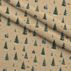 Pinewood Snowfall Pattern 24 Minky Fabric — plush minky folded close-up preview (mv-minky-v1:lying)