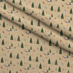 Pinewood Snowfall Pattern 25 Minky Fabric — plush minky folded close-up preview (mv-minky-v1:lying)