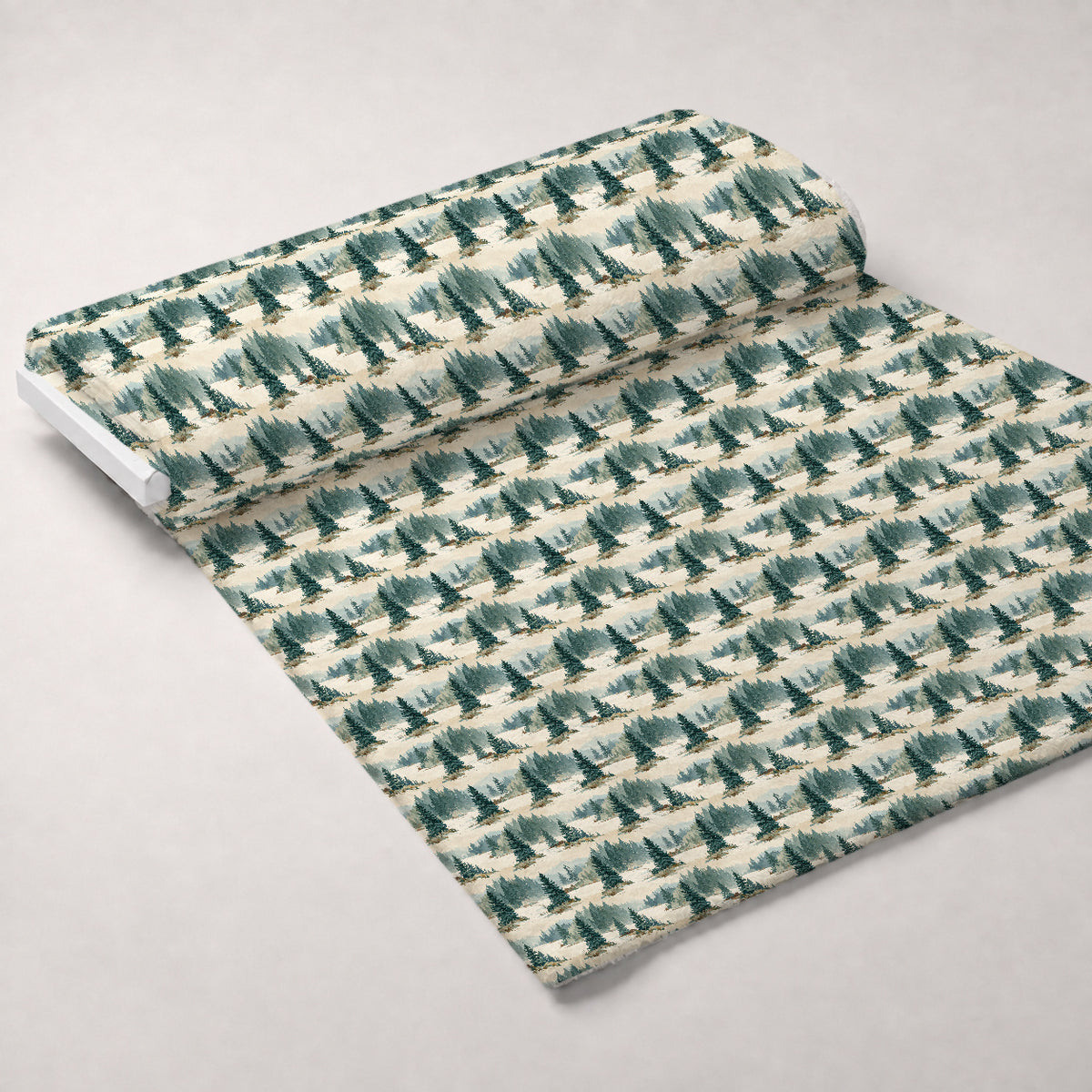 Pinewood Snowfall Pattern 26 Minky Fabric — plush minky unrolled bolt preview (mv-minky-v1:bolt)