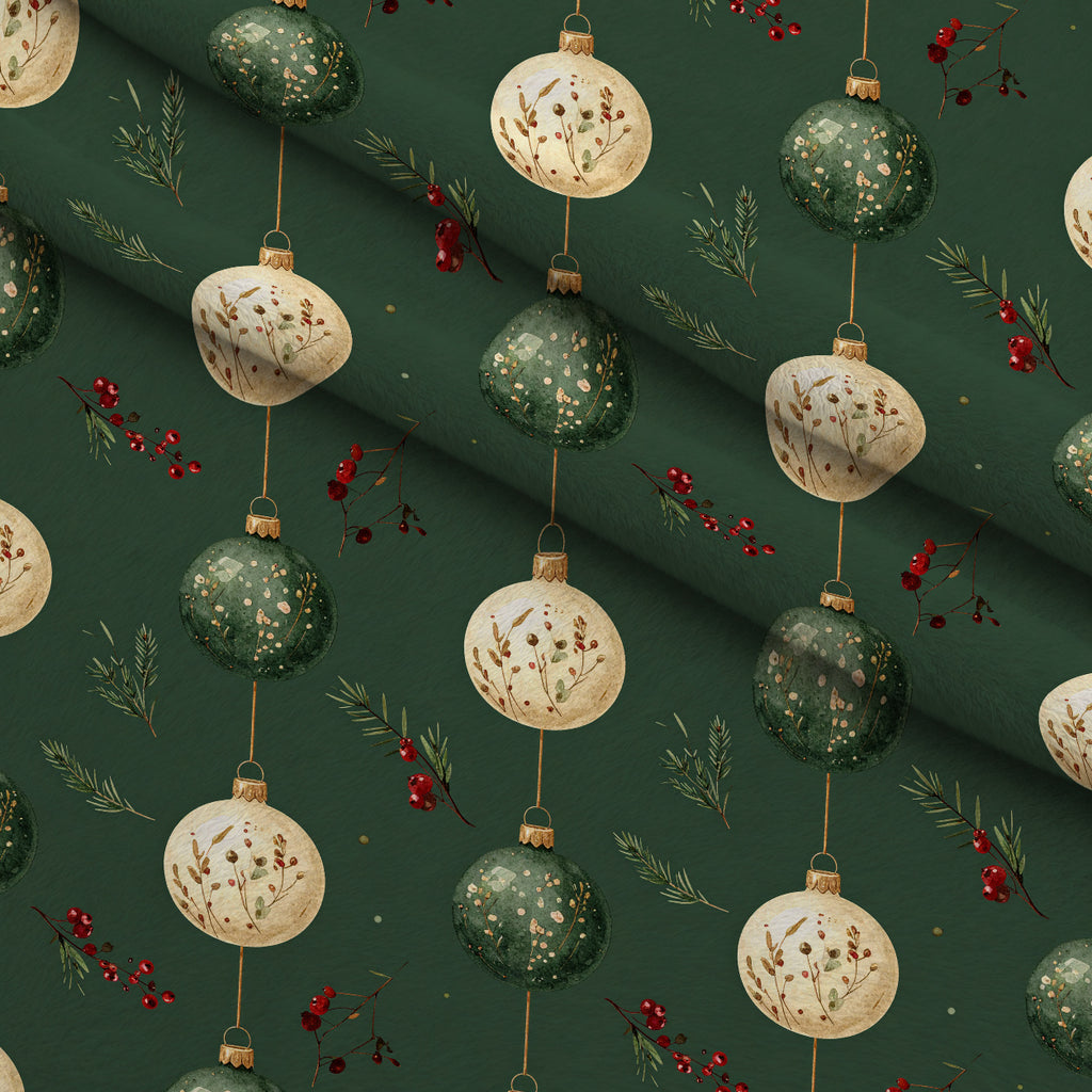 Pinewood Snowfall Pattern 4 Minky Fabric — plush minky folded close-up preview (mv-minky-v1:lying)
