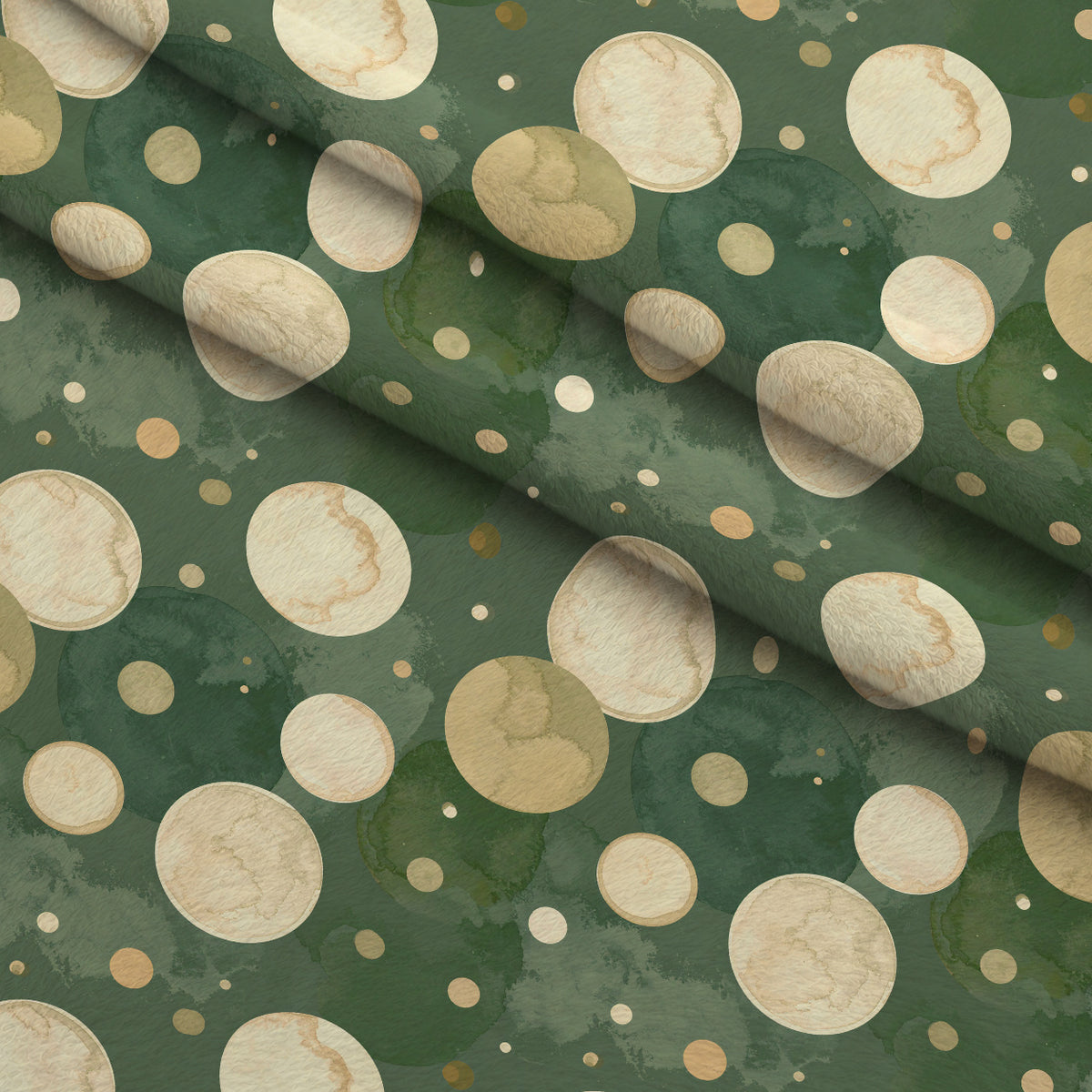 Pinewood Snowfall Pattern 9 Minky Fabric — plush minky folded close-up preview (mv-minky-v1:lying)