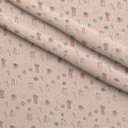Pink Peppermint Noel Pattern 2 Minky Fabric — plush minky folded close-up preview (mv-minky-v1:lying)