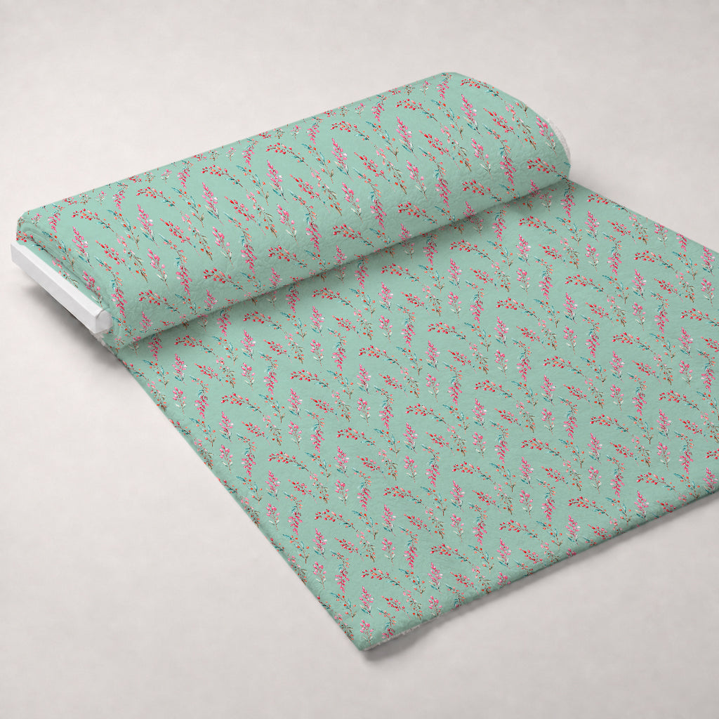 Pink Peppermint Noel Pattern 20 Minky Fabric — plush minky unrolled bolt preview (mv-minky-v1:bolt)